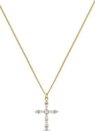 Electric Picks xSarah & Hollie Amore Cross Necklace in Gold at Nordstrom