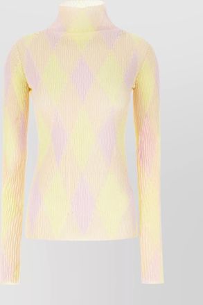 Burberry sheer textured turtleneck top