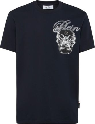 Philipp Plein Heren, Tops, Blauw, Maat: 2XL Katoen