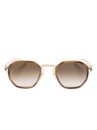 Mykita Gia zonnebril met geometrisch montuur - Bruin