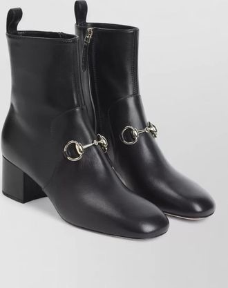 Gucci leather ankle boots