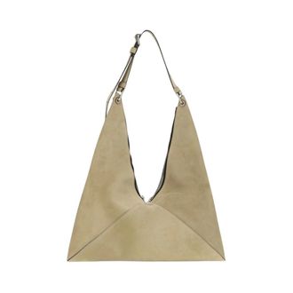 Moschino Bolso de Hombro Geom&eacute;trico - Bags - Mujer - Beige - ONE SIZE