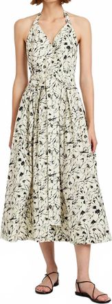 Proenza Schouler Ellison Dress In Light Butter/black