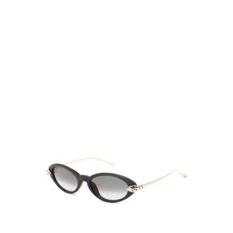 Cartier Cat Eye Sunglasses - female - Cartier - Sunglasses - Black - 52 MM - Accessories