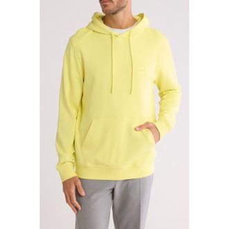 BOSS Wetalk Cotton Pullover Hoodie in Light Yellow at Nordstrom Rack, Size Small