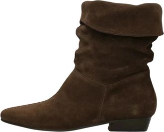 Poelman Enkelkaarsjes - Dames - Cowboylaarzen - Bruin - 37 EU - Schoenen