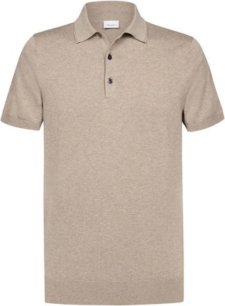 Profuomo Tops, Heren, Beige, XL, Polo SS