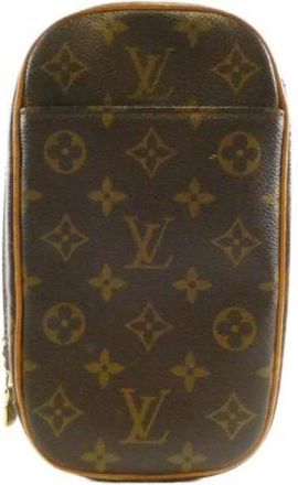 Louis Vuitton Pre-owned Belt Bags, male, Brown, Size: ONE SIZE Pre-owned Monogram Pochette Gange Shoulder Bag
