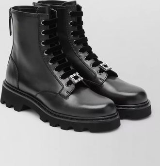 Roger Vivier leather ankle boots