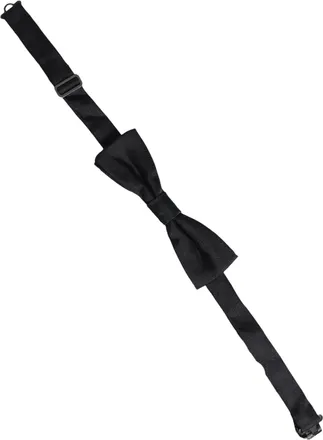 Dolce & Gabbana Silk Bow Tie - Black