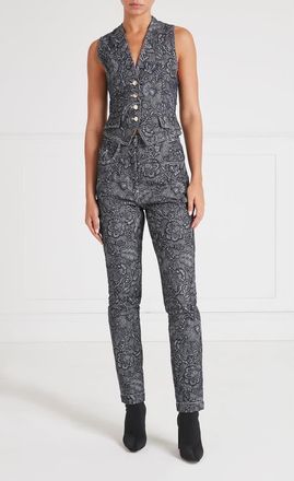 Temperley London Francis Denim Trousers in Washed Black at Nordstrom, Size 26