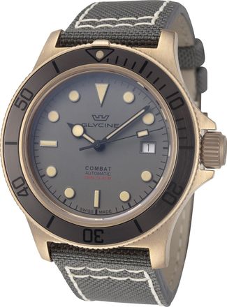 Glycine Mens Combat Sub Bronze 42mm Automatic Watch GL0390
