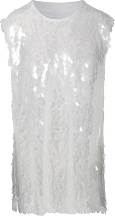 Norma Kamali Witte Crewneck Mouwloze Top - Dames - Tops zonder mouwen - Wit - XS - Tops