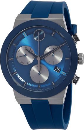 Movado BOLD Fusion Chronograph Quartz Blue Dial Mens Watch 3601197
