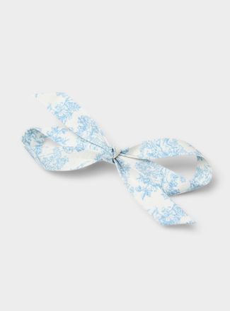 Simons Womens Toile de Jouy bow barrette