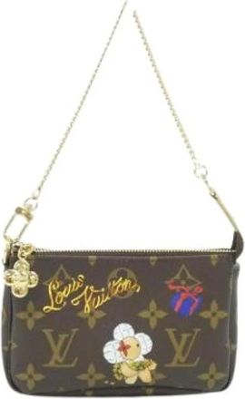 Louis Vuitton Pre-owned Clutches, female, Brown, Size: ONE SIZE Pre-owned Pochette Pouch