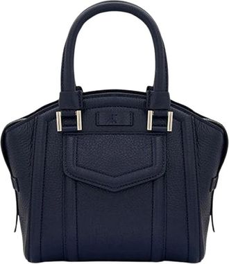 Kiton Mini Karla Day Bag - Dames - Handtassen - Blauw - ONE Size - Leer - Tassen