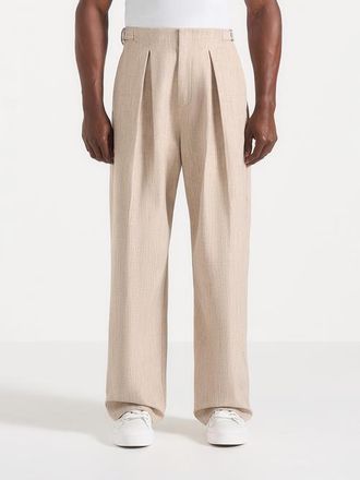 Mani&egrave;re De Voir Lior Wide Leg Trousers in Beige at Nordstrom, Size 38