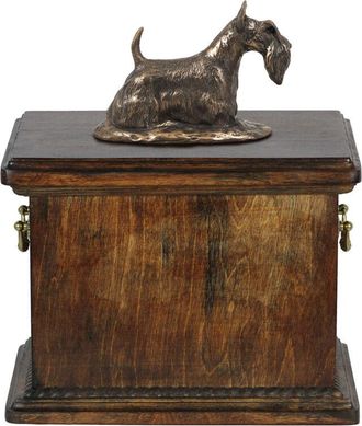 OEM Scottish Terrier, Aberdeen Terrier - Urna Para Cenizas De Perro, Urna Con Estatuilla, Urna Elegante De Estilo Cl&aacute;sico De Art-dog