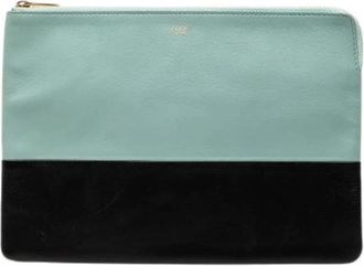 Celine Pre-owned Clutches, female, Multicolor, Size: ONE SIZE Pre-owned Bicolor Leather Clutch