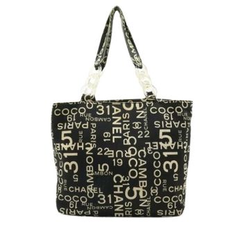 Chanel Pre-owned Tote Bags, female, Black, Size: ONE SIZE Pre-owned Canvas Tote
