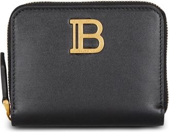 Balmain B-Buzz leren portemonnee - Dames - Portefeuilles - Zwart - ONE Size - Leer - Accessoires