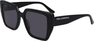 Karl Lagerfeld 6036S Zonnebrillen - Dames - Zonnebrillen - Zwart - 52 MM - Accessoires