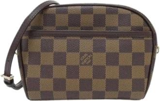 Louis Vuitton Pre-owned Cross Body Bags, female, Brown, Size: ONE SIZE Pre-owned Damier Pochette Shoulder Bag