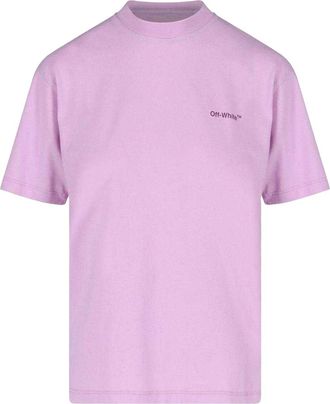 Off-white Unisex volwassen Diag Logo Regular T-shirt (Paars)