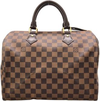 Louis Vuitton Ebene Coated Canvas Boston Bag (Pre-Owned)
