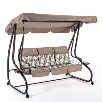 Siediti Fuori e Dentro Balanc&iacute;n 3 plazas con funci&oacute;n cama bronce