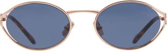Miu Miu Blue Oval Ladies Sunglasses MU 52YS ZVF1V1 54
