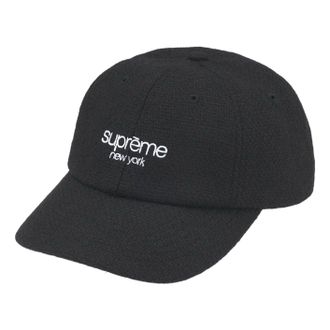 SUPREME FW25 Harris Tweed 6-Panel Black FW25H118-BLACK