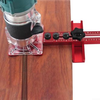 OEM Soporte De Ranura De Fresado 4 En 1, Dispositivo De Montaje Para Herrajes De Gabinetes Y Gu&iacute;a De Fresado, Gu&iacute;a De C&iacute;rculo De Fresado Ajustable, Dispos