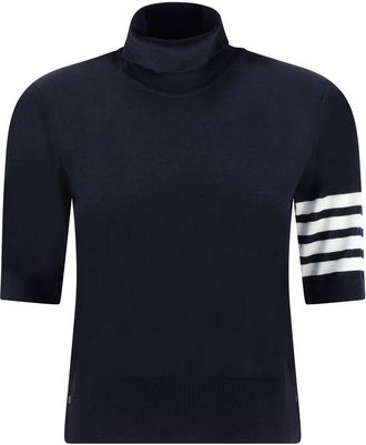 Thom Browne Blue Polyamide Turtleneck