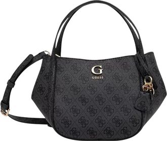 Guess Coleen Logo Small Medium Bag - Dames - Handtassen - Grijs - ONE Size - Tassen