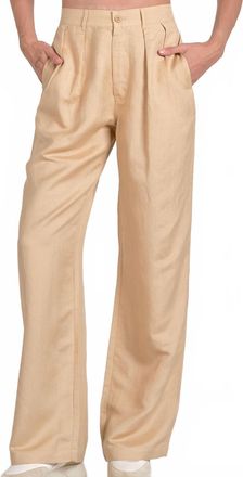 Elan Callie Straight Leg Pants In Khaki