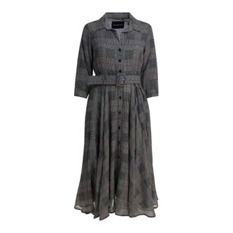 Samantha Sung Aster Dress - Dames - Shirt Kleedjes - Grijs - L - Wol - Kleedjes