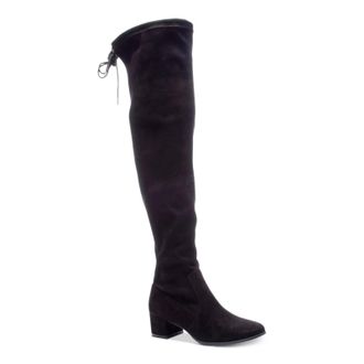 Chinese Laundry Womens Chinese Laundry Mystical Boots Black Faux Suede Over-the-Knee ZAP1328