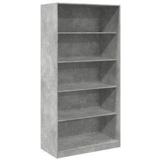 Berkfield Home Wardrobe Concrete Grey 100x50x200 cm Engineered Wood | Size: 100 x 50 x 200 cm