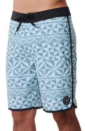 Rip Curl Mirage Big Tapa Board Shorts in Blue at Nordstrom, Size 33
