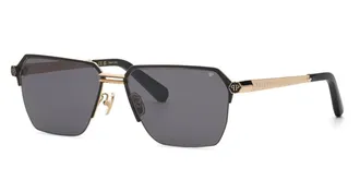 Philipp Plein SPP225M 0302 Mens Sunglasses Gold Size 61