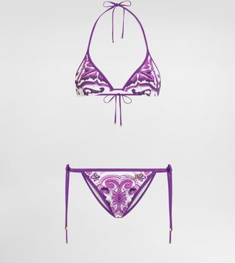 Dolce & Gabbana Triang.scorr.+tanga - Woman Swimwear Multicolor Fabric 1