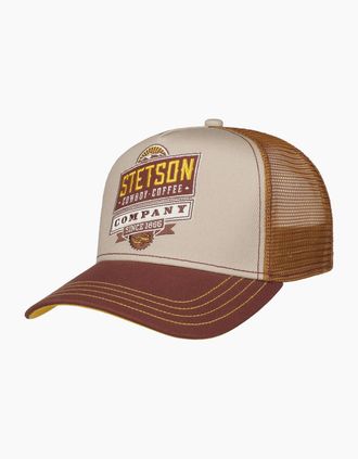Stetson Mens Stetson Trucker Cap - Barista Company Brown Beige