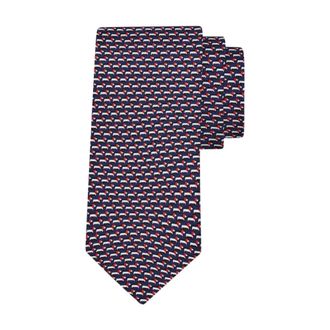 Ferragamo Cravatta Stampa Bassotto - male - Ferragamo - Ties - Multicolor - ONE SIZE - Accessories