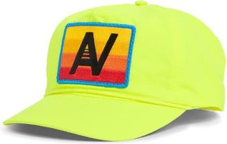 Aviator Nation Logo Rainbow Baseball Cap in Neon Yellow at Nordstrom
