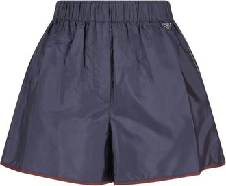 Prada Shorts met logo - Blauw