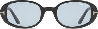 Tom Ford FT1364 IGGY 01A Womens Sunglasses Black Size 49
