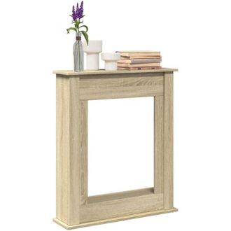 vidaXL Borde De Chimenea Madera Ingenier&iacute;a Roble Sonoma 75x20x87,5 Cm Vidaxl