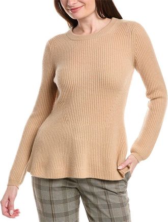 Elie Tahari Peplum Cashmere Sweater
